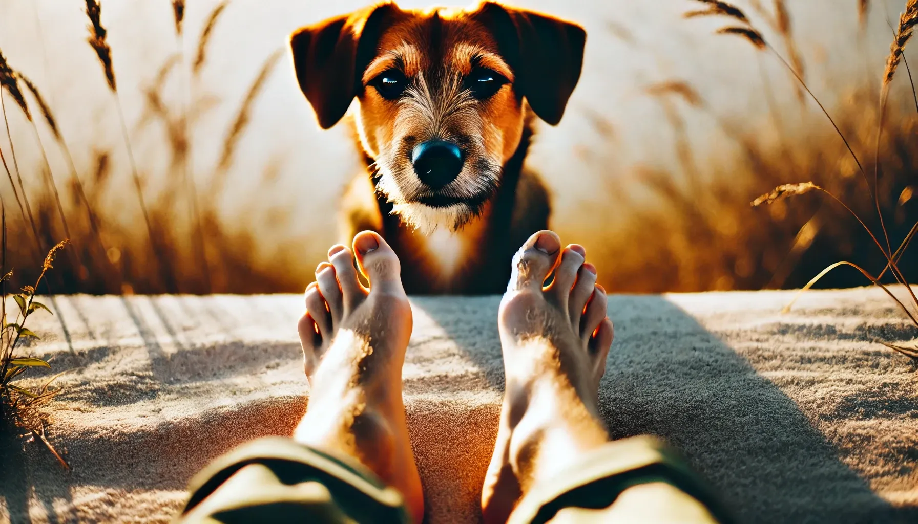 Pourquoi mon chien me lèche les pieds ?