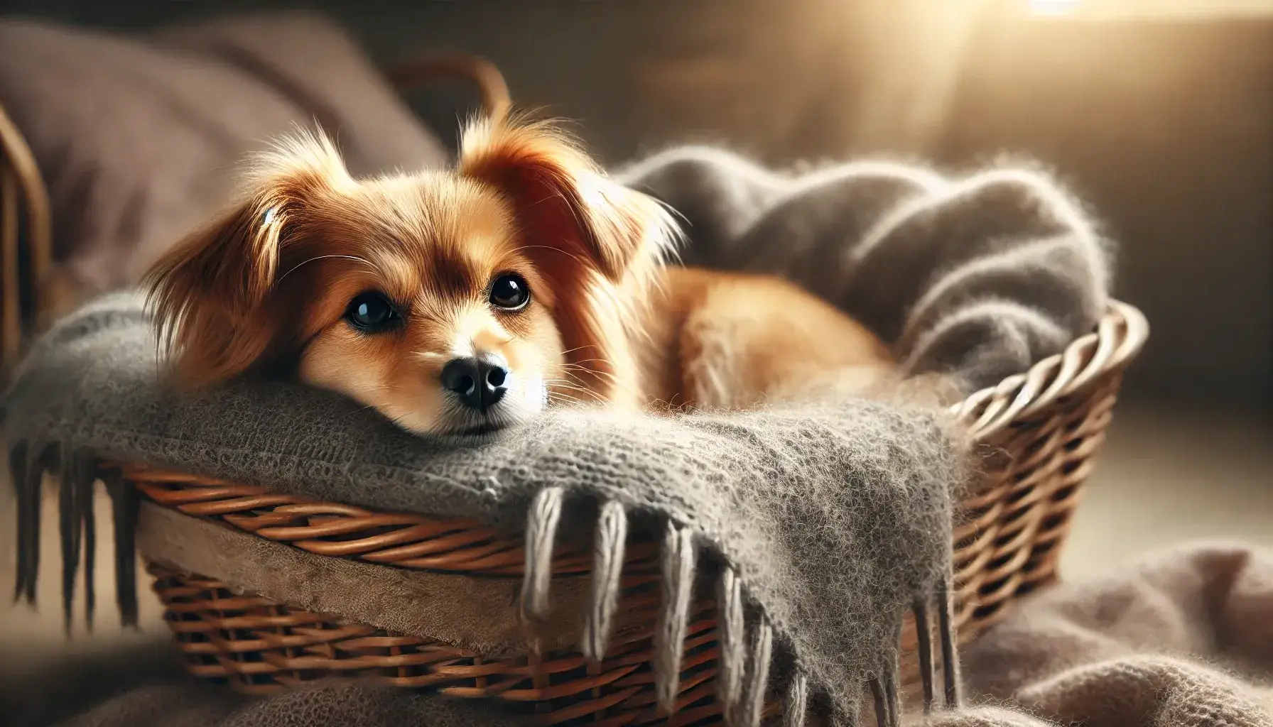 Chien qui fait pipi dans son panier : causes et solutions