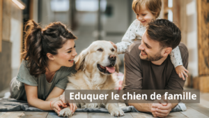 un chien dans une famille