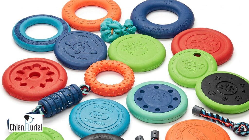 3 Frisbees Pour Chien En Caoutchouc Résistant - Flottants, Antidérapants - Pour Jeu Terre/eau - Couleurs Rouge, Vert, Orange - 2