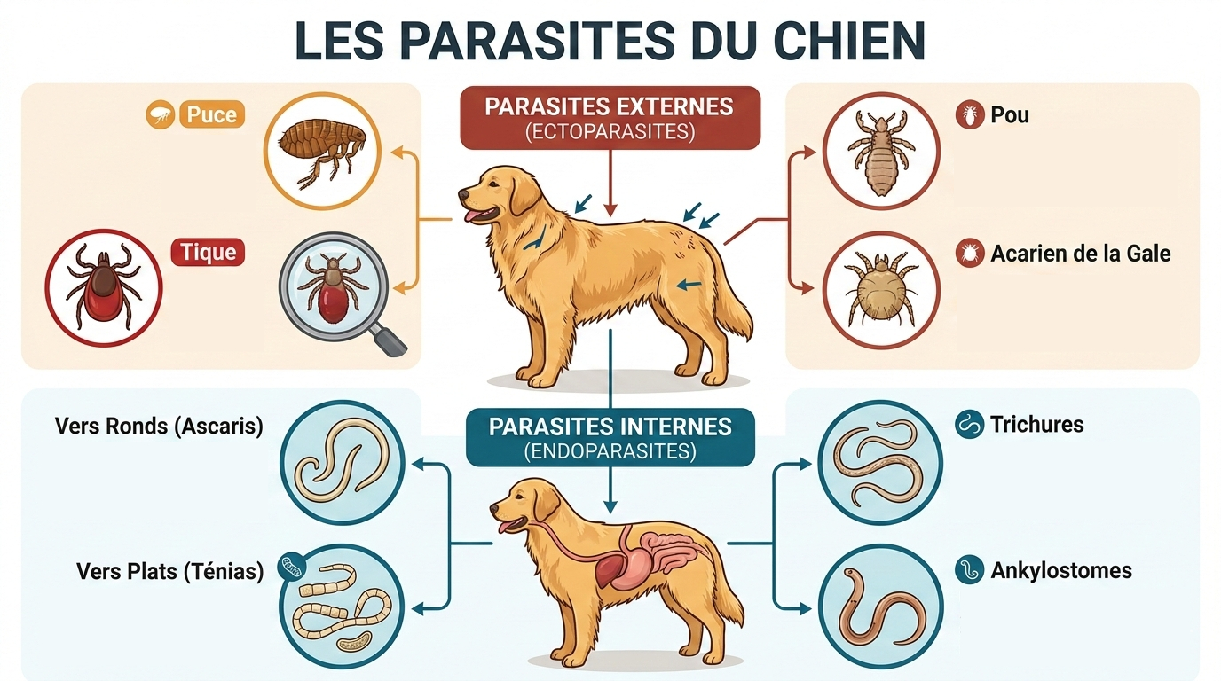 les parasites du chien